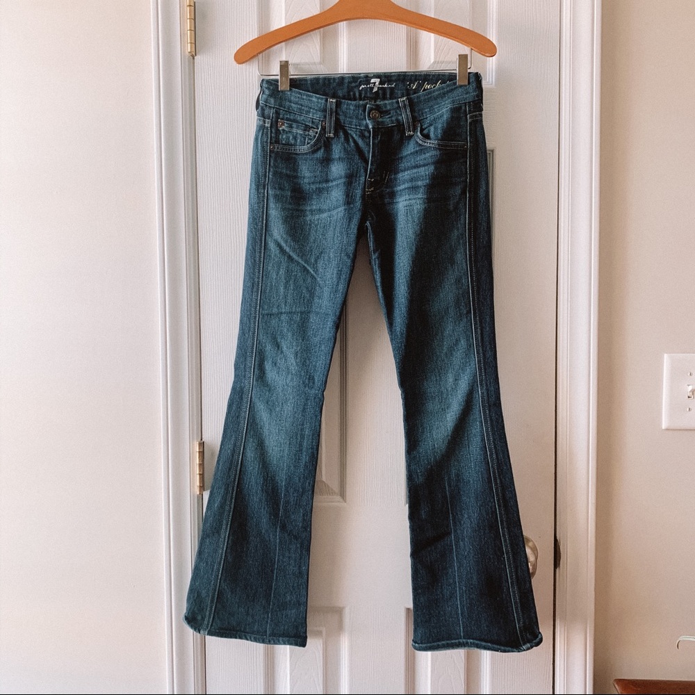 7 For All Mankind Flare A Pocket Jeans